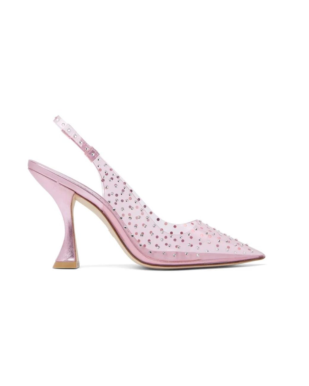 Stuart Weitzman Schoenen ,Roze ,Gemcut Xcurve 100 Slingback Pump in het Pink