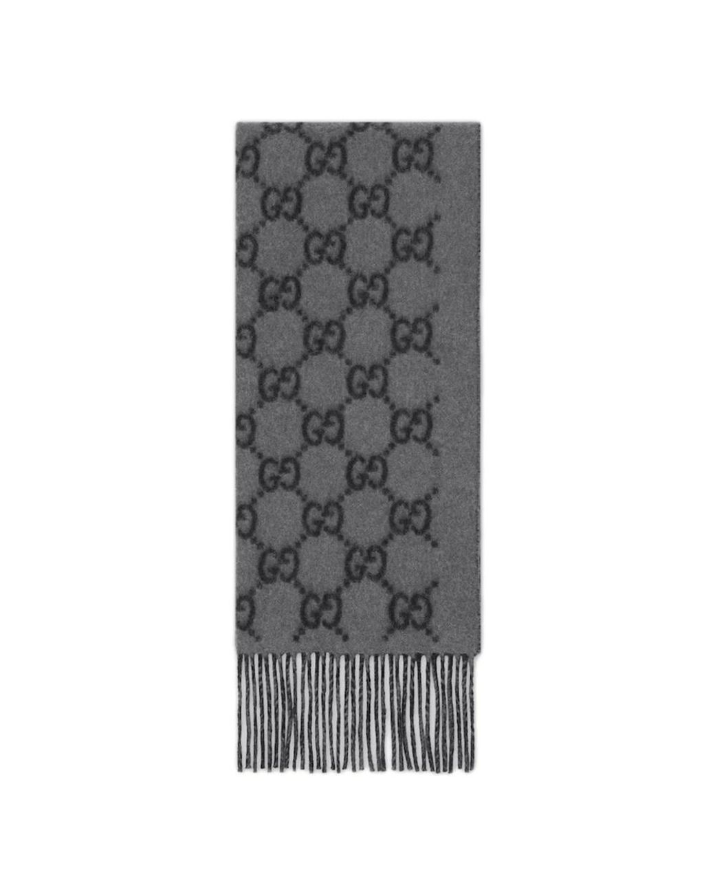 Gucci Gray Winter Scarves for men
