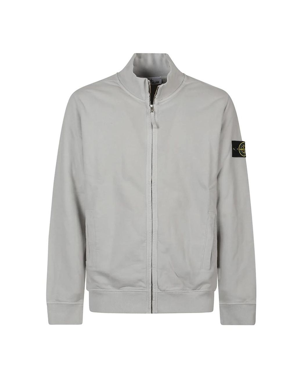 Stone Island Gray Zip-Throughs for men
