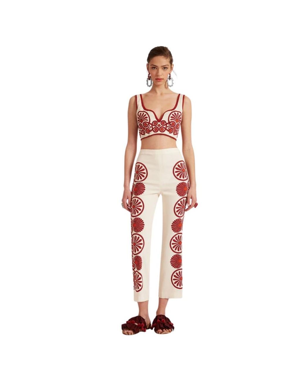 LaDoubleJ Stretch Pants in het Red