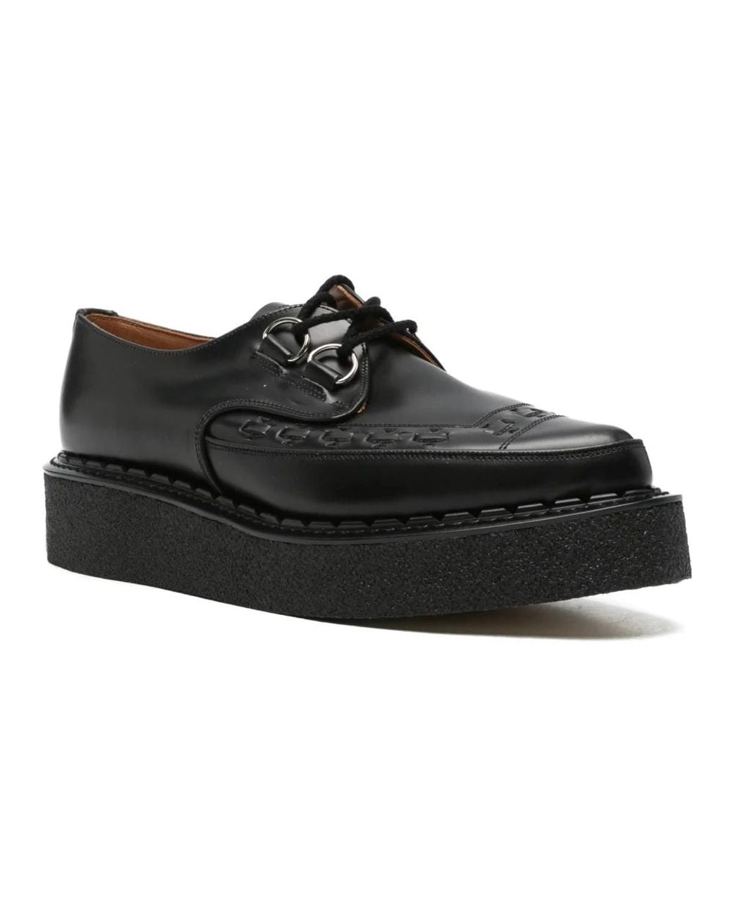 Comme des Garçons Black Laced Shoes for men