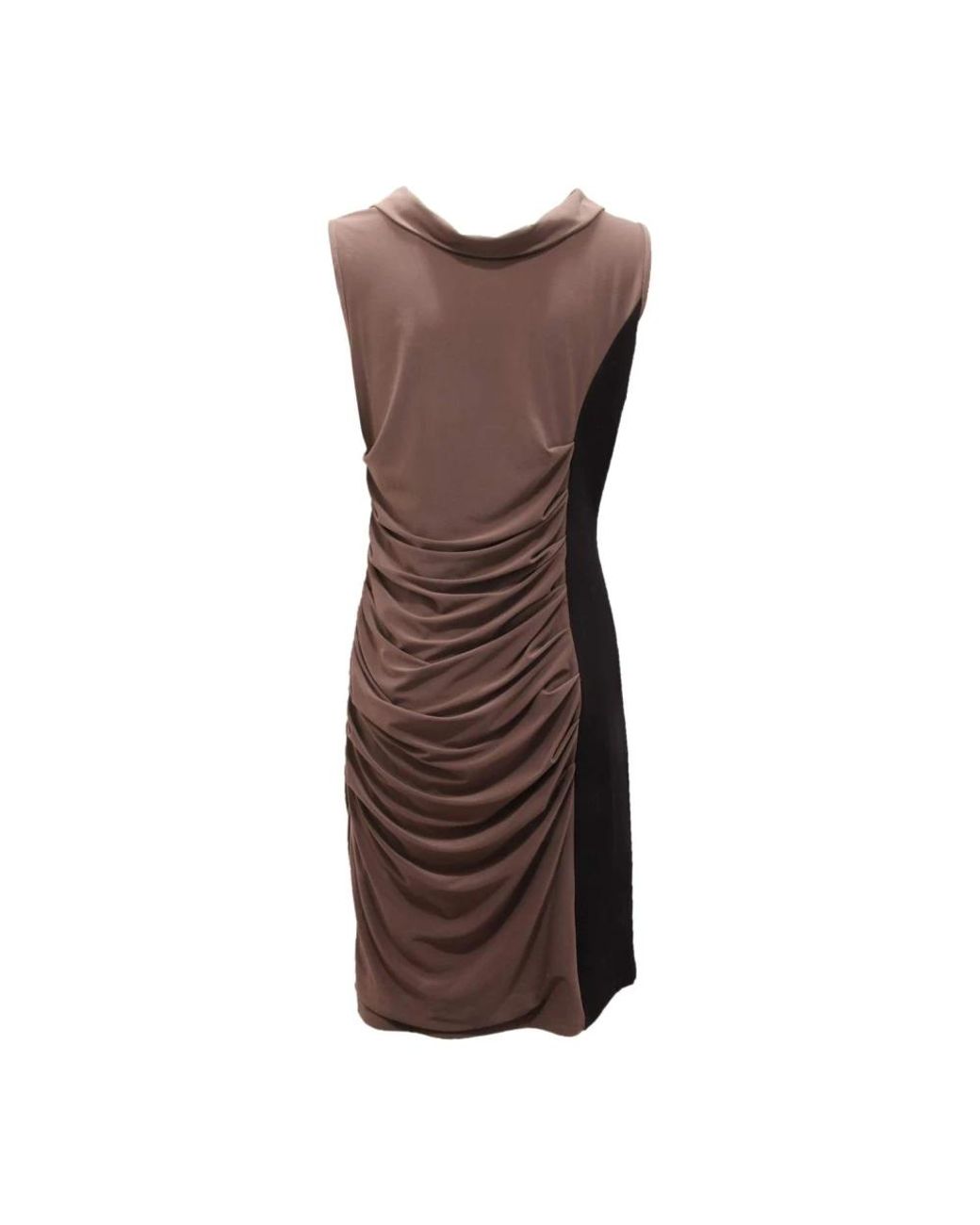 Joseph Ribkoff Brown Schwarzes Java Kleid
