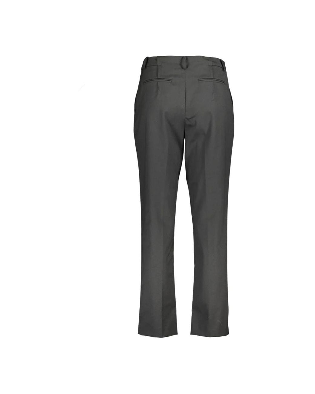 Patrizia Pepe Gray Straight Trousers
