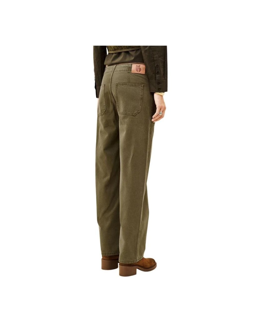 Ba&sh Green Straight Trousers