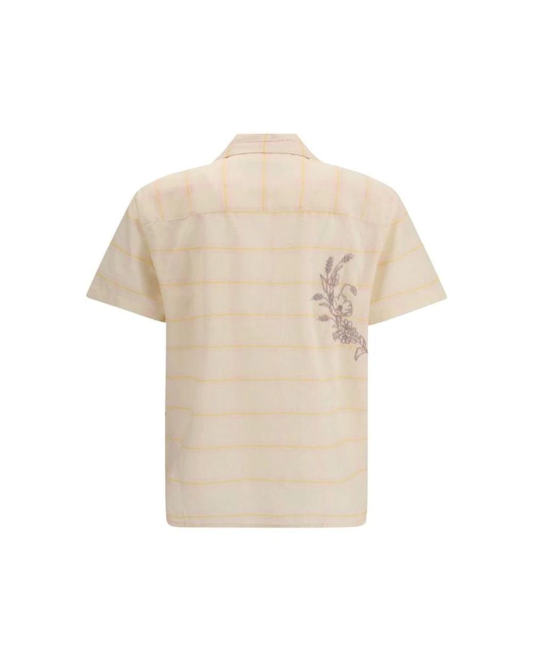 BAZISZT Natural Short Sleeve Shirts for men