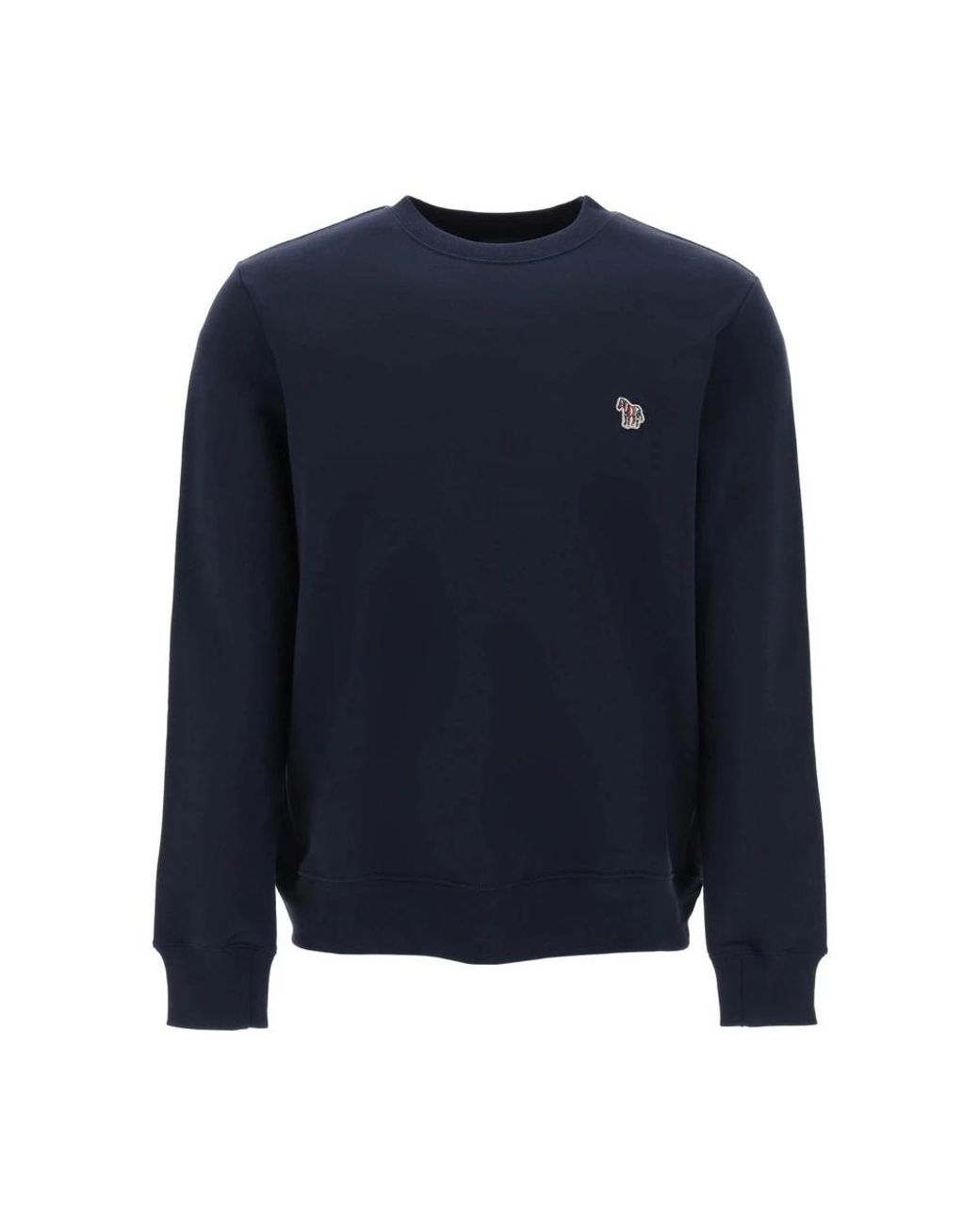 Paul Smith Crewneck Sweatshirt Met Zebra Patch in het Blue voor heren