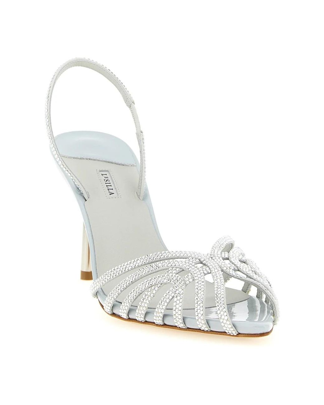 Le Silla White High Heel Sandals