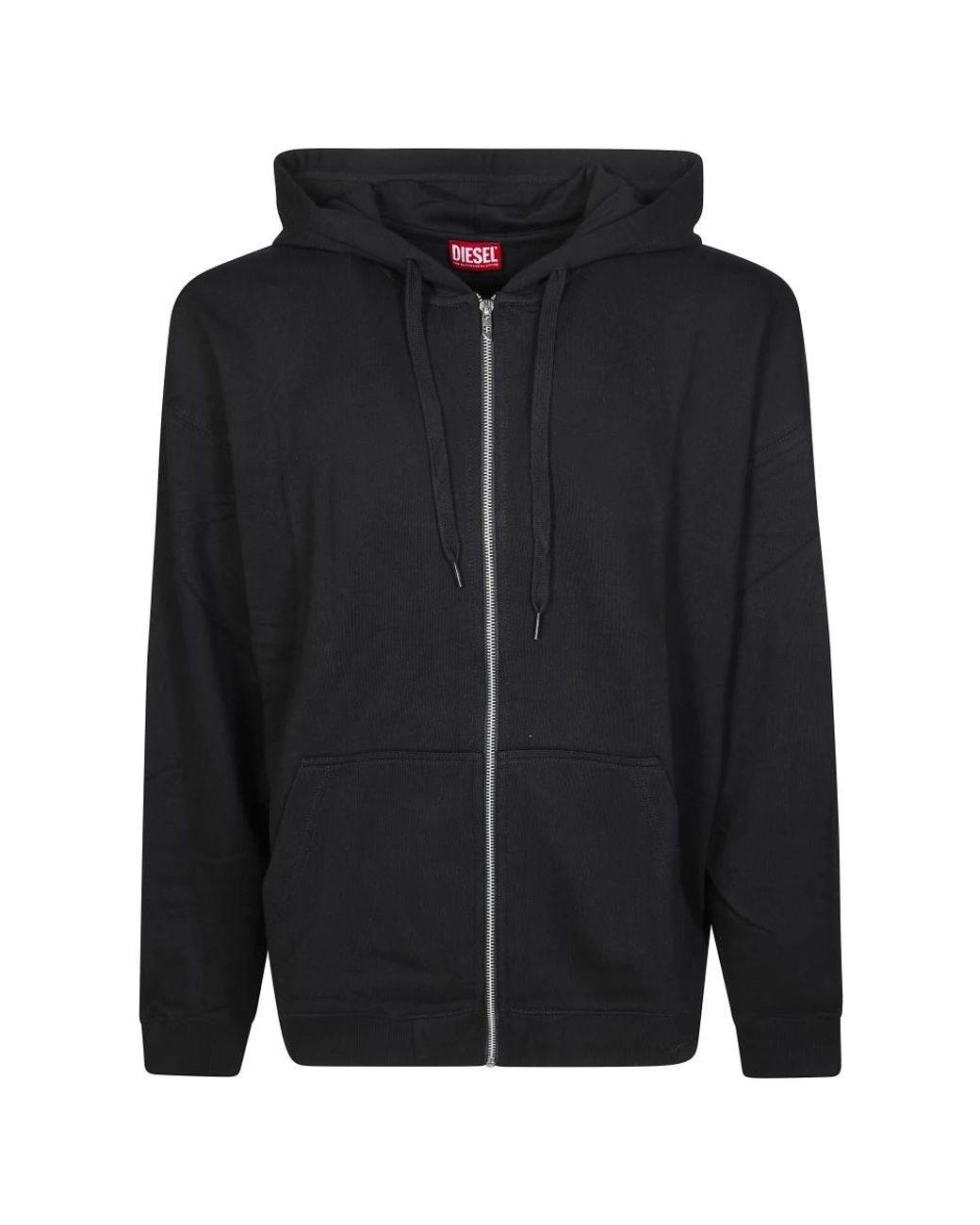 DIESEL Black Zip-Throughs for men
