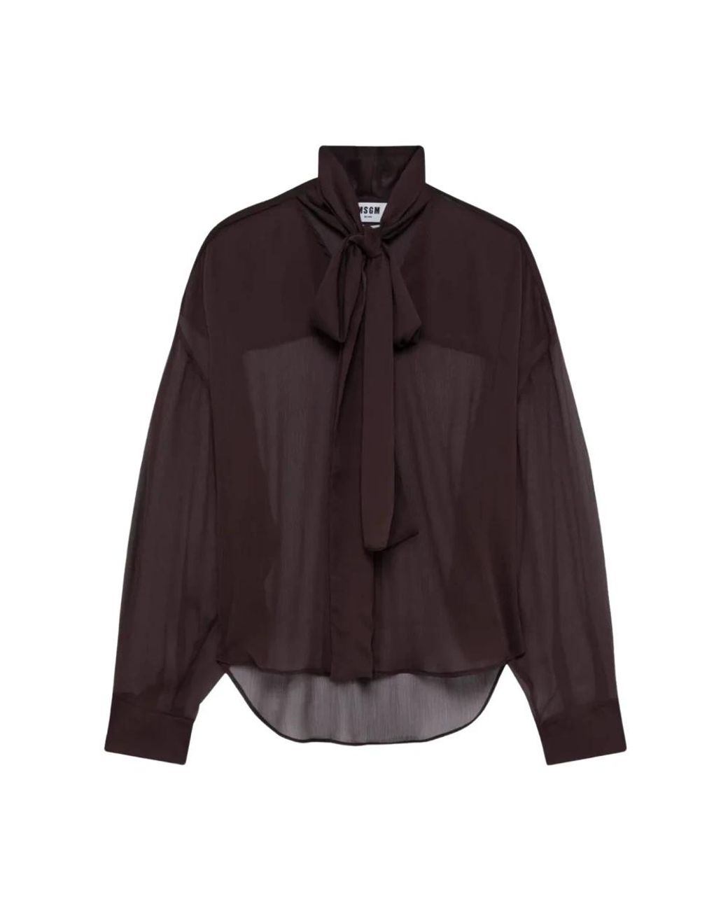 MSGM Crepon Blouse in het Purple