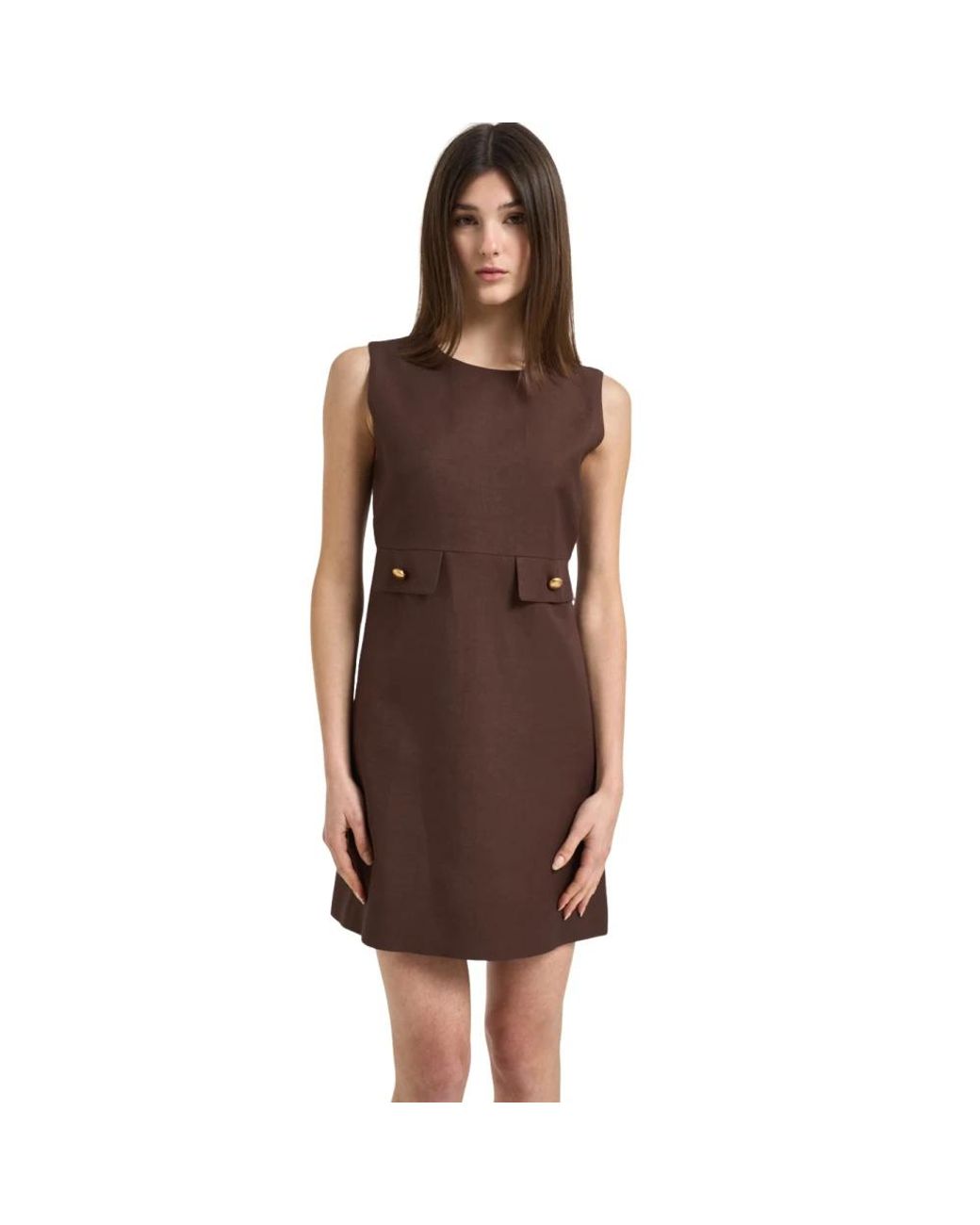 P.A.R.O.S.H. Brown Short Dresses