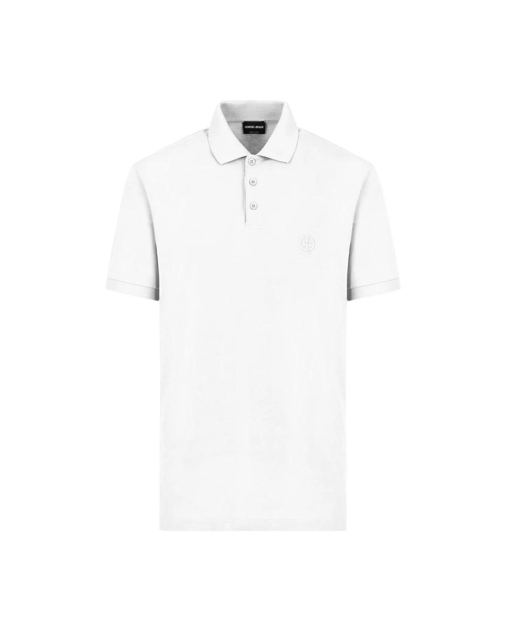 Giorgio Armani White Polo Shirts for men