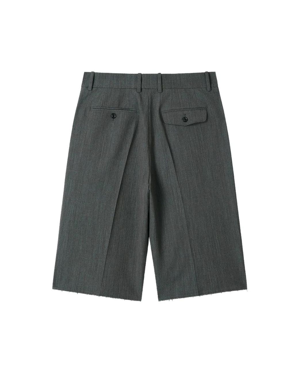 TONYWACK Gray Long Shorts for men