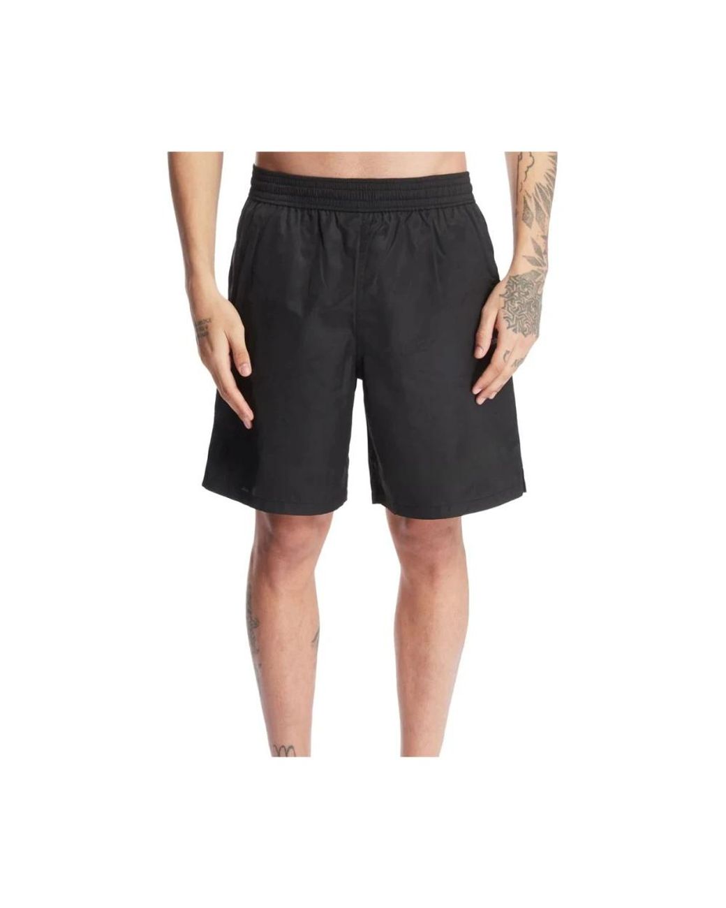 Off-White c/o Virgil Abloh Black Elasticated Waist Swim Shorts for men