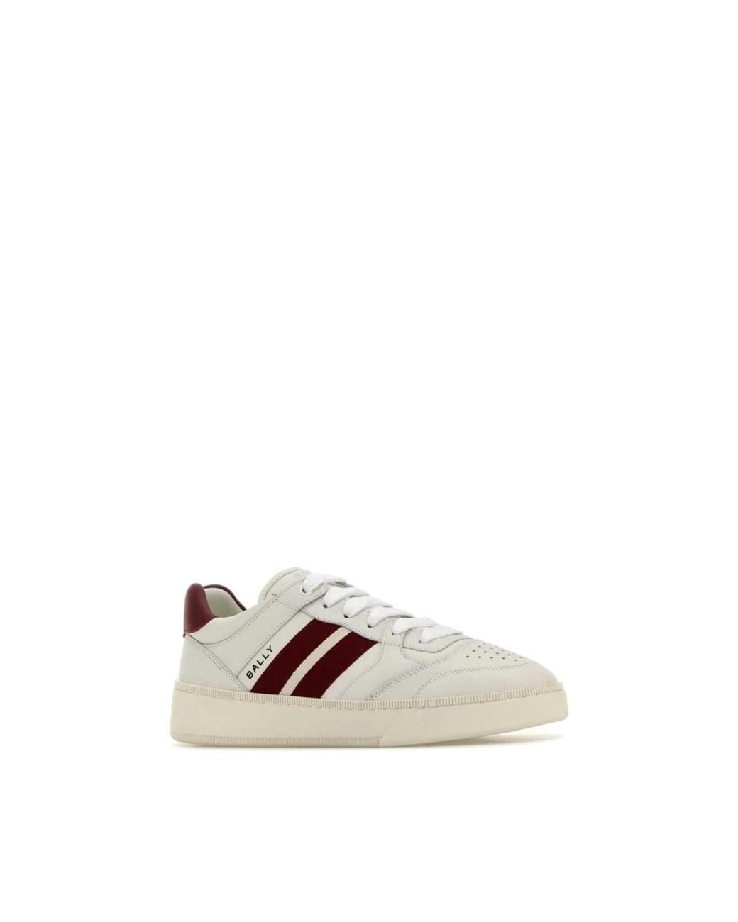 Bally Multicolor White Leather Rebby Sneakers for men