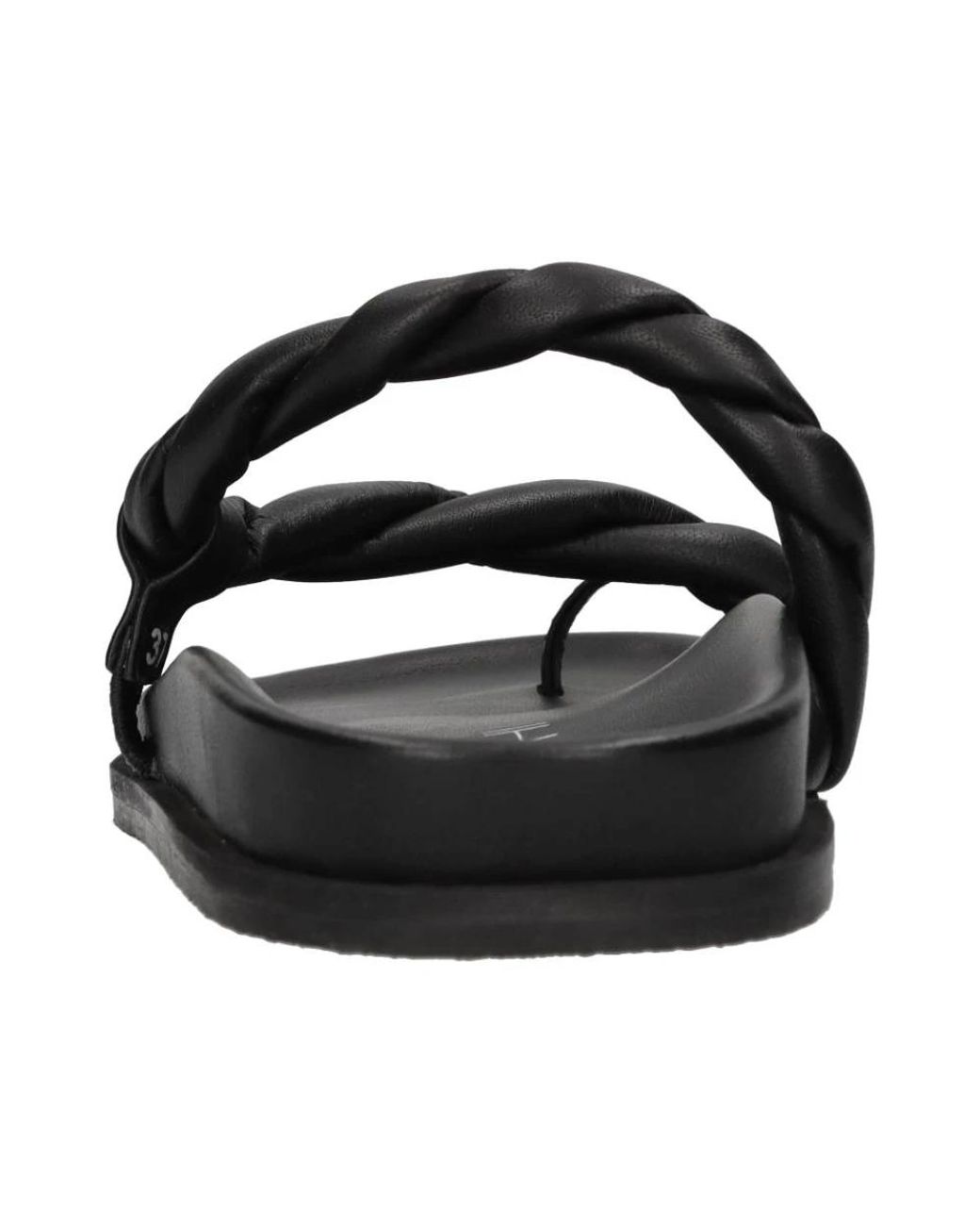 Elena Iachi Black Flip Flops