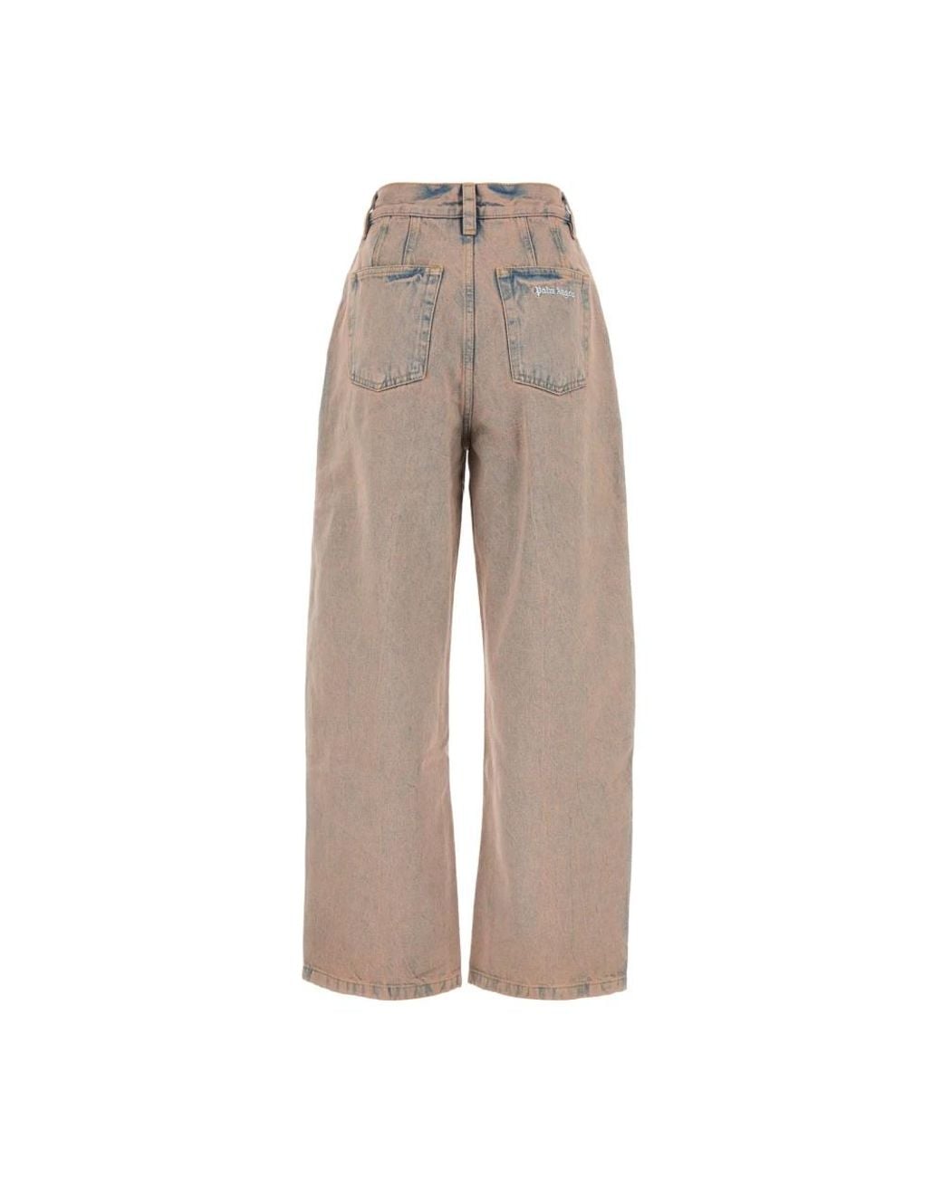 Palm Angels Gray Wide Jeans