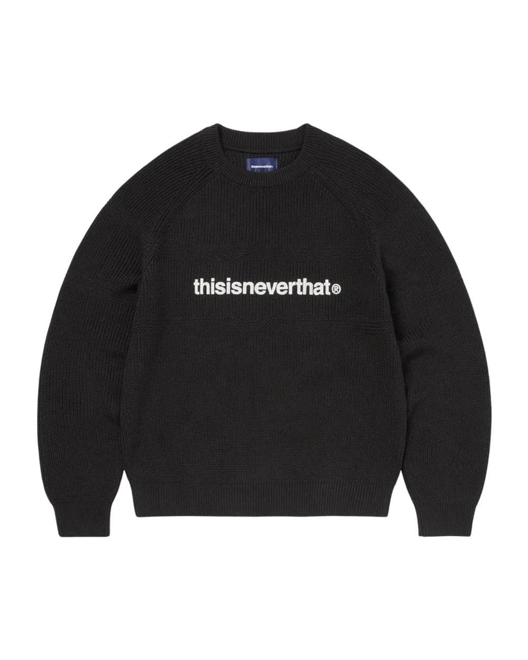 Thisisneverthat Black Round-Neck Knitwear for men