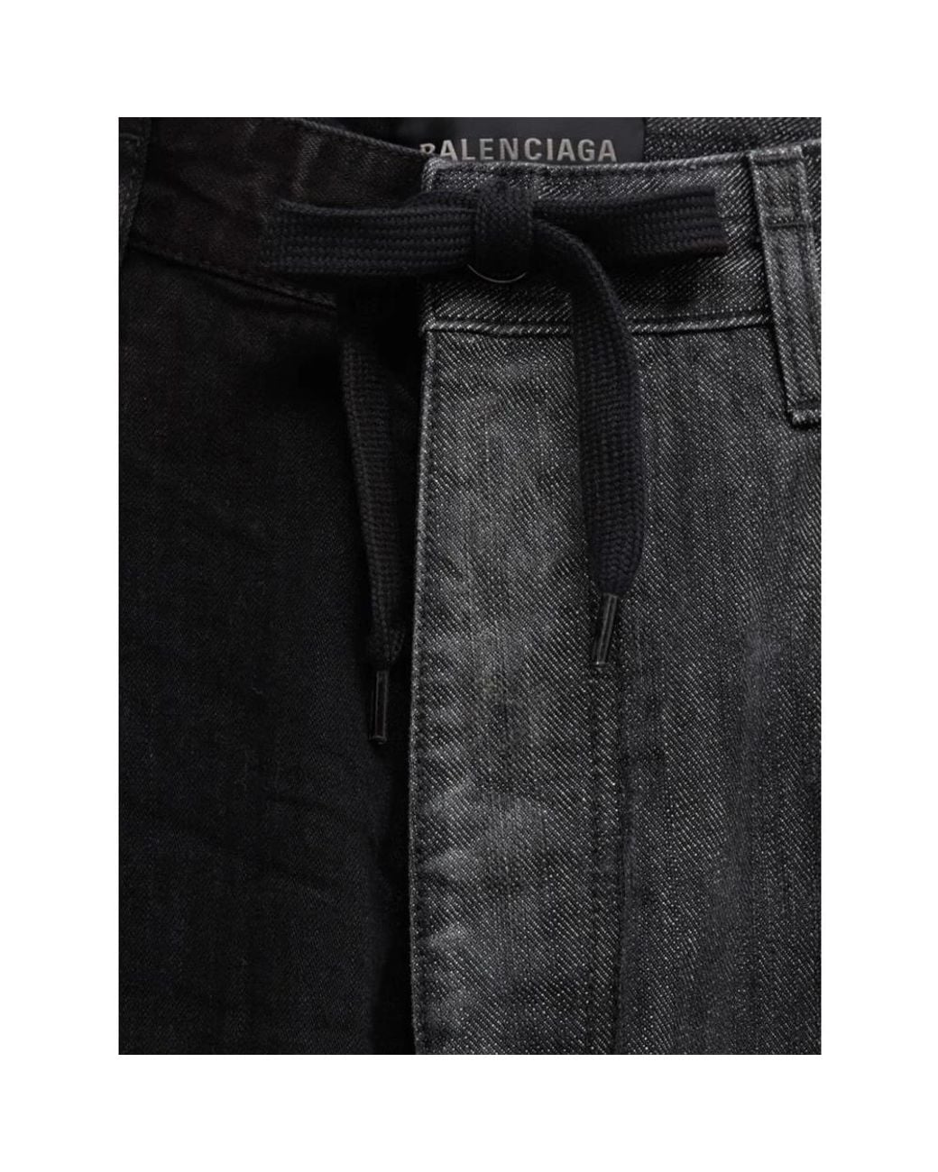 Balenciaga Black Wide Jeans for men