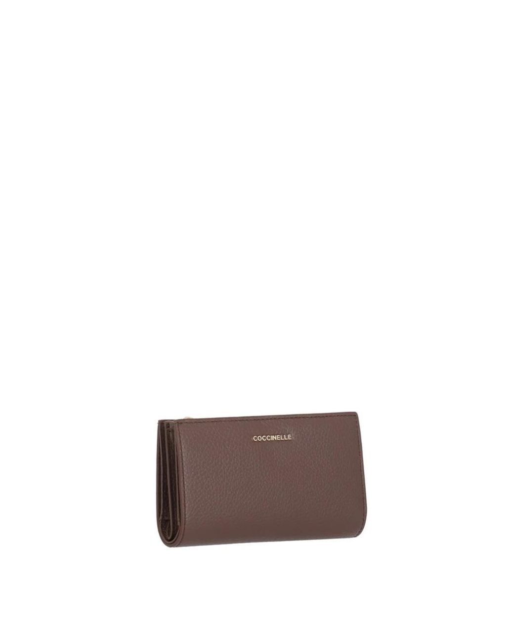 Coccinelle Brown Metallic Soft Geldbörse