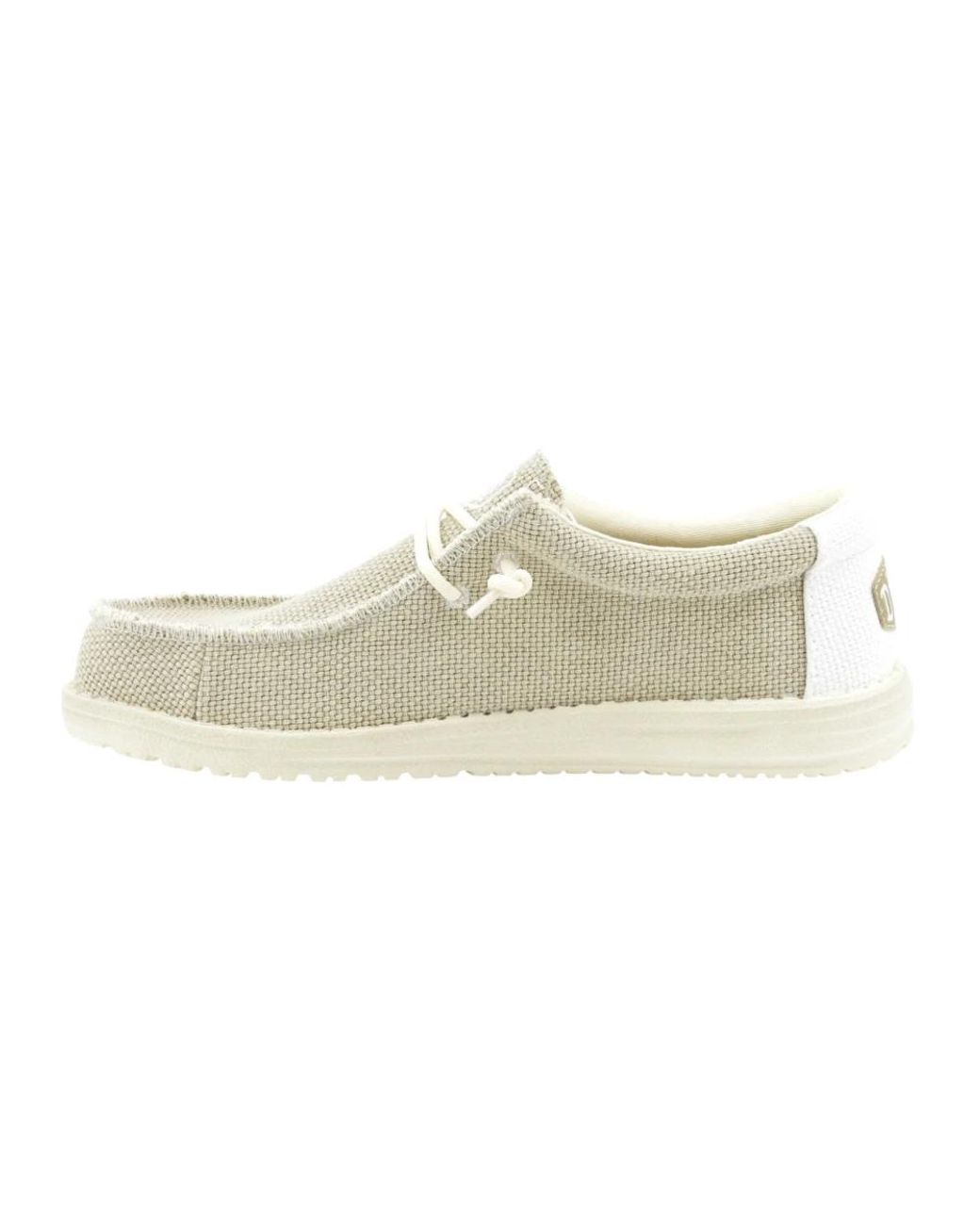 HeyDude White Laced Shoes for men