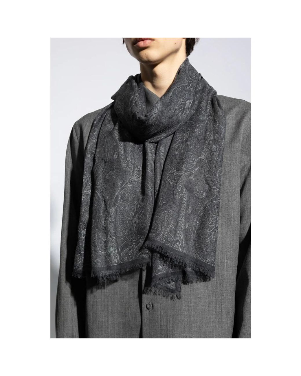 Etro Black Scarves for men