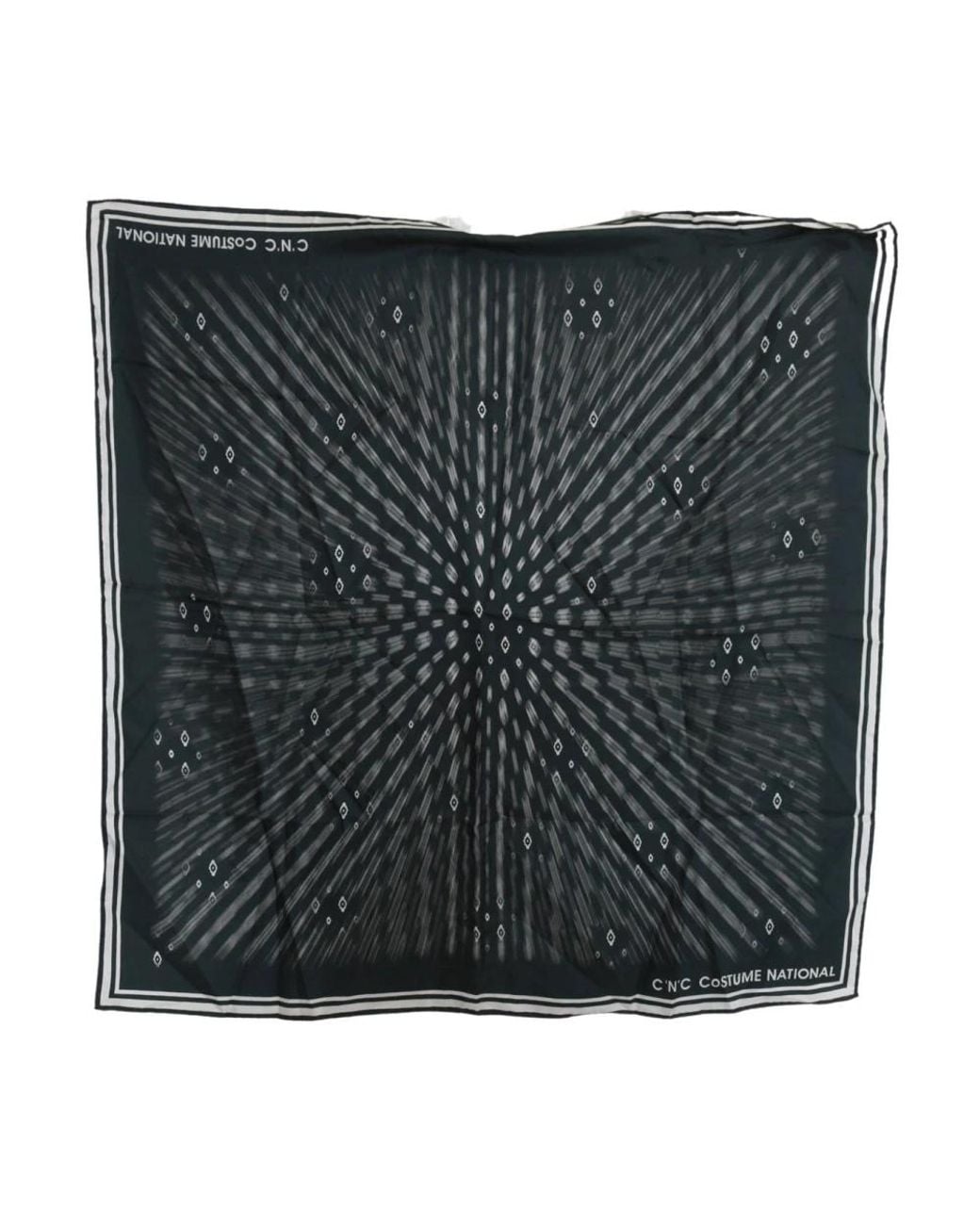 CoSTUME NATIONAL Black Silk Scarves