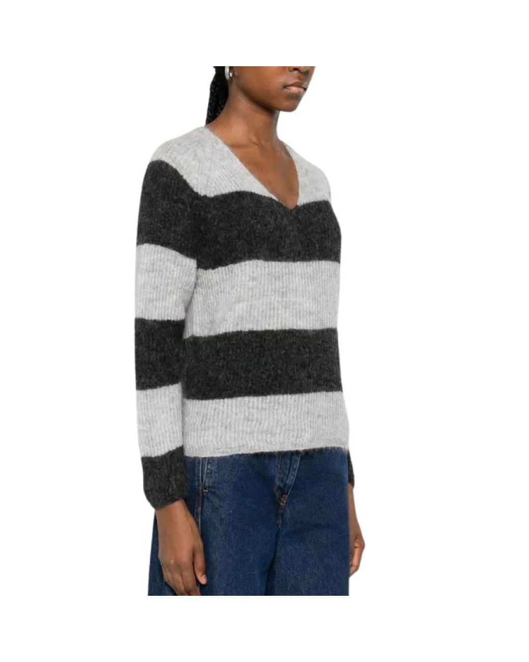 Max Mara Black V-Neck Knitwear