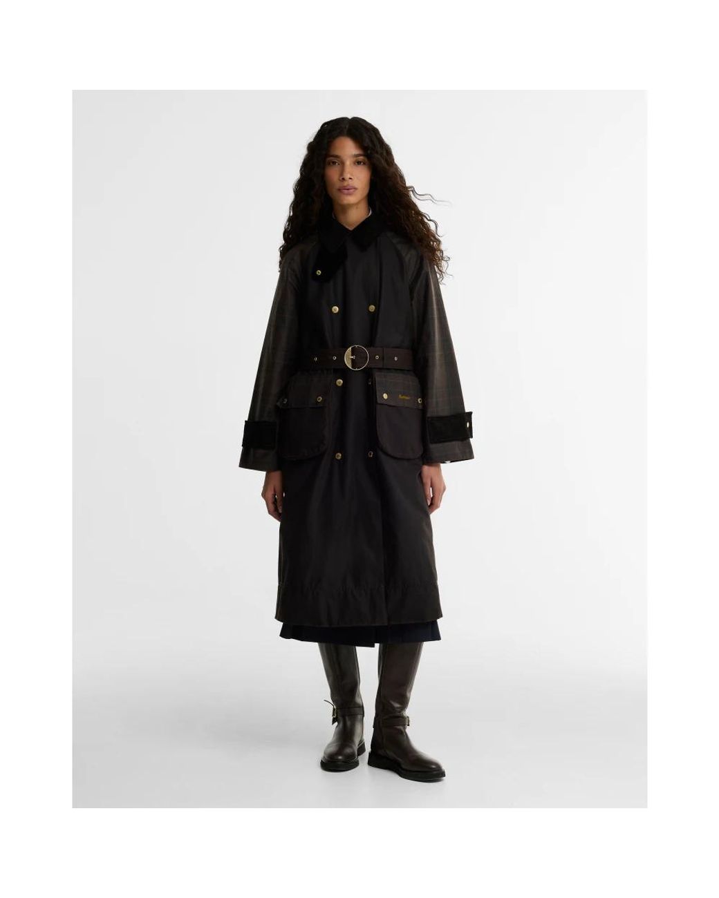 Barbour Black Trench Coats