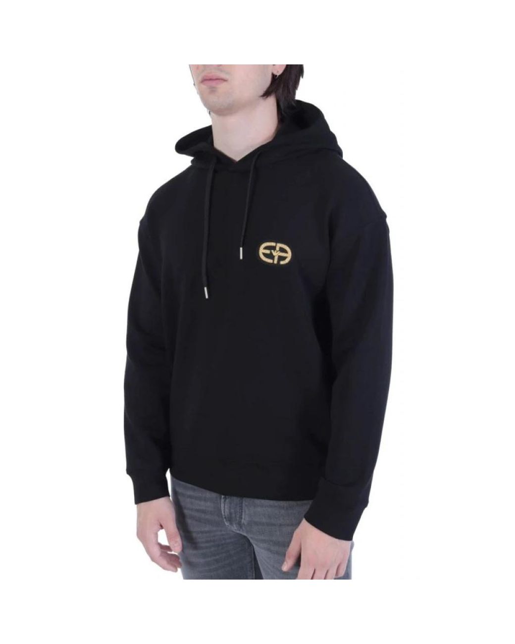 Emporio Armani Black Hoodies for men