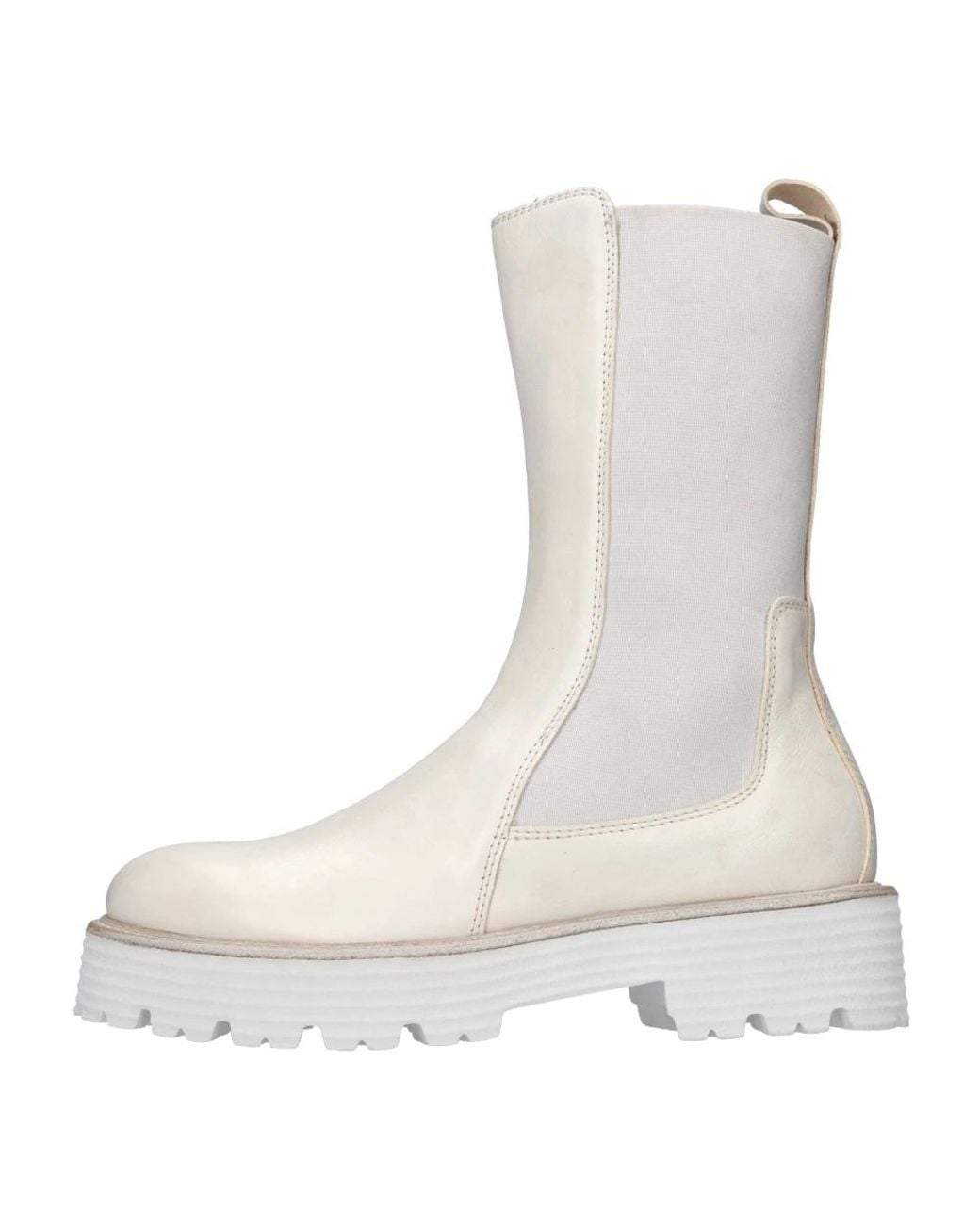 Hundred 100 White Chelsea Boots