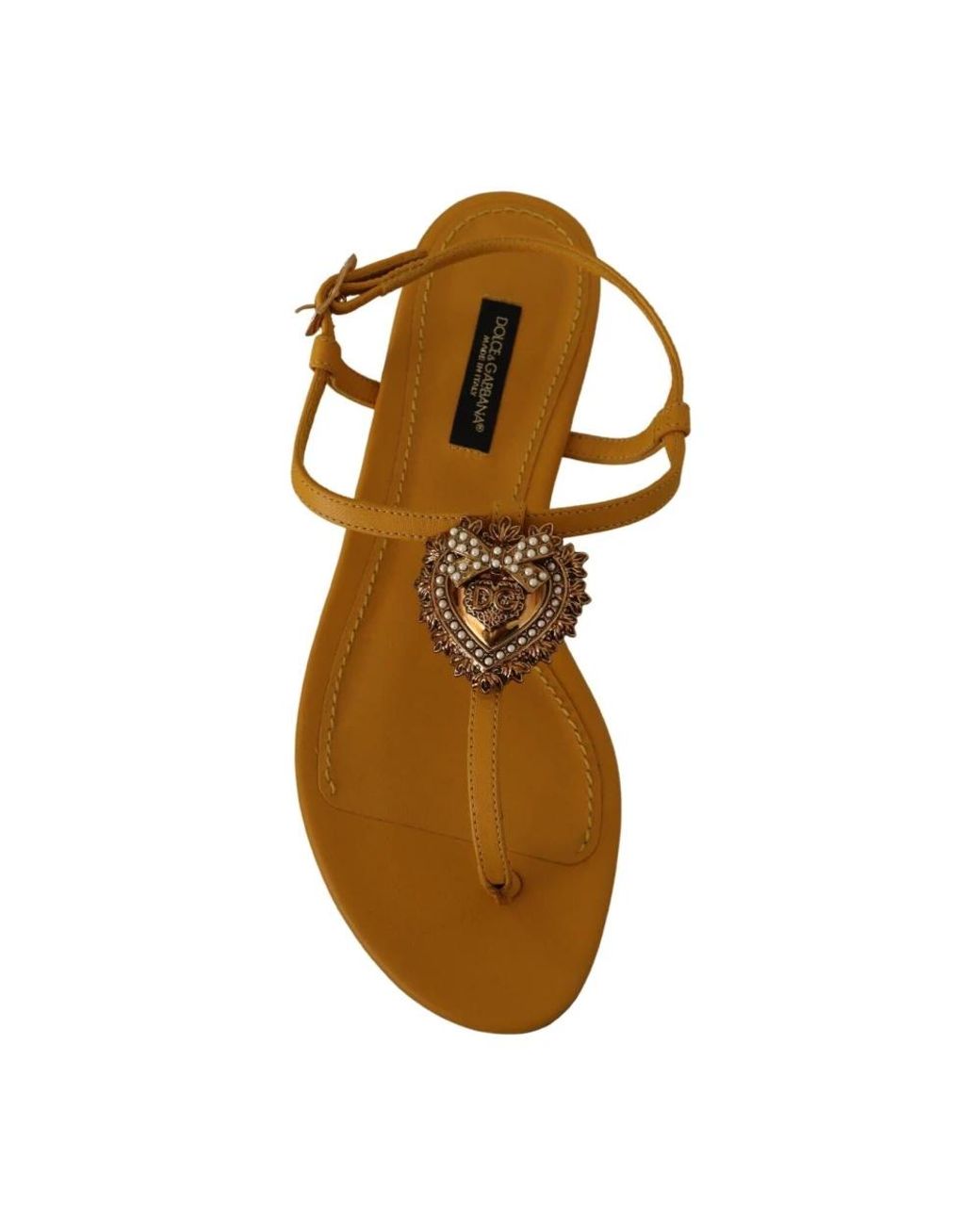 Dolce & Gabbana Brown Flat Sandals