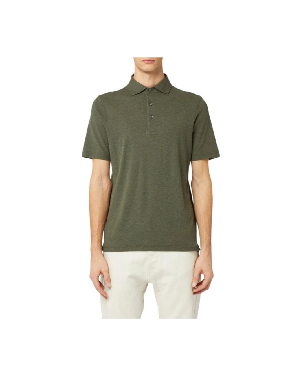Gran Sasso Green Polo Shirts for men