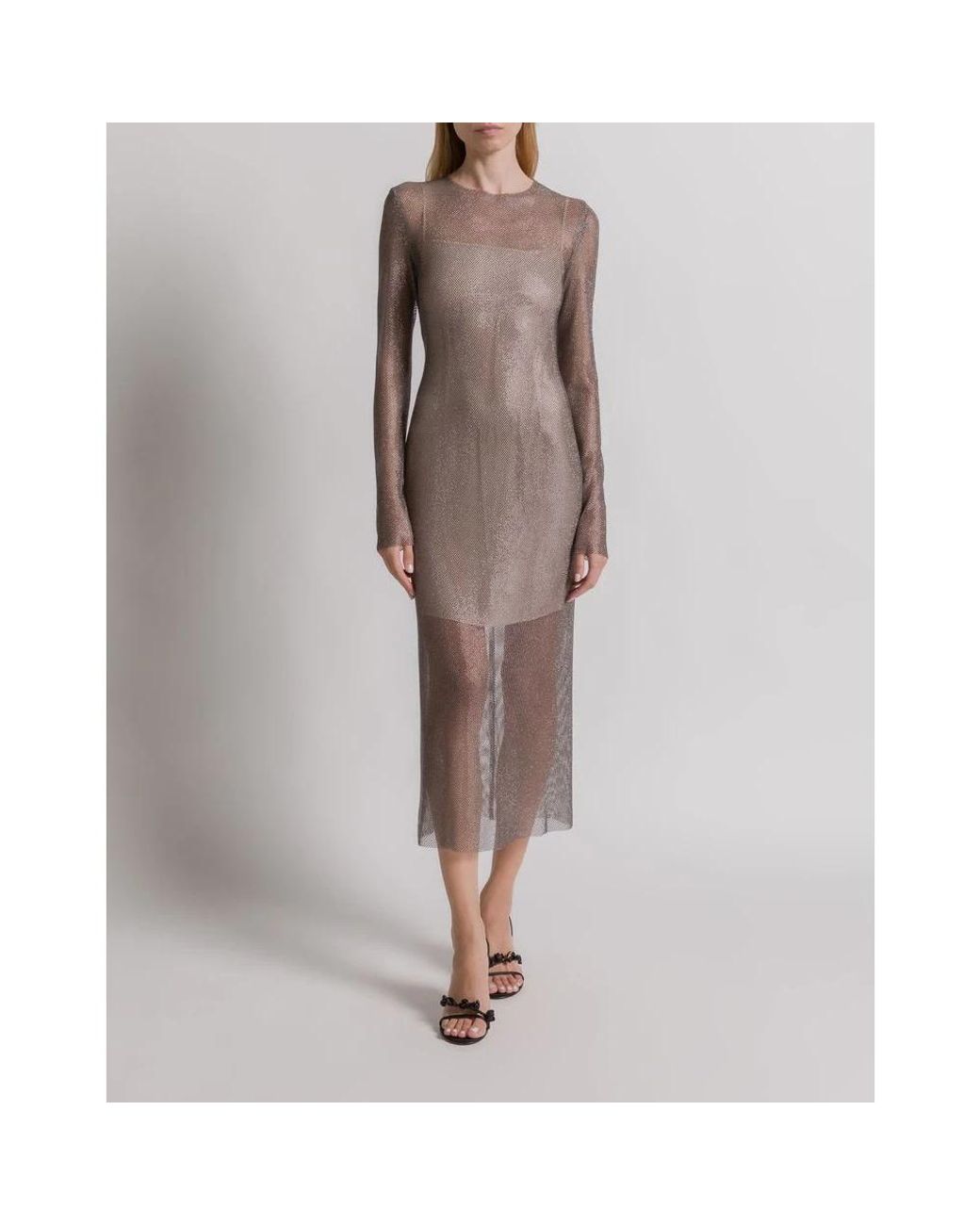 Alberta Ferretti Brown Party Dresses