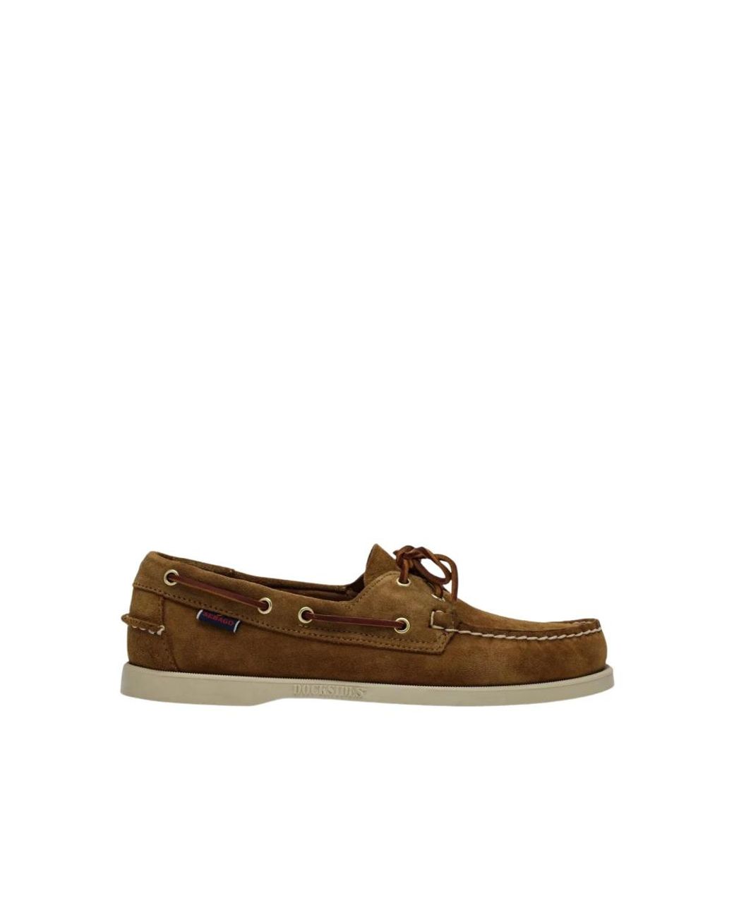 Sebago Docksides Wildleder Bootsschuhe in Brown für Herren