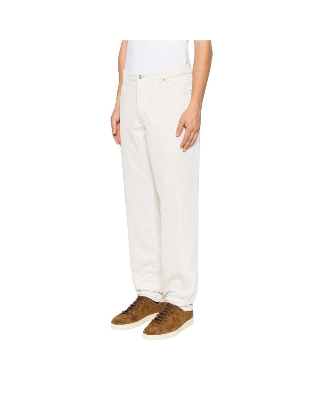 Brunello Cucinelli Natural Straight Fit Jeans for men