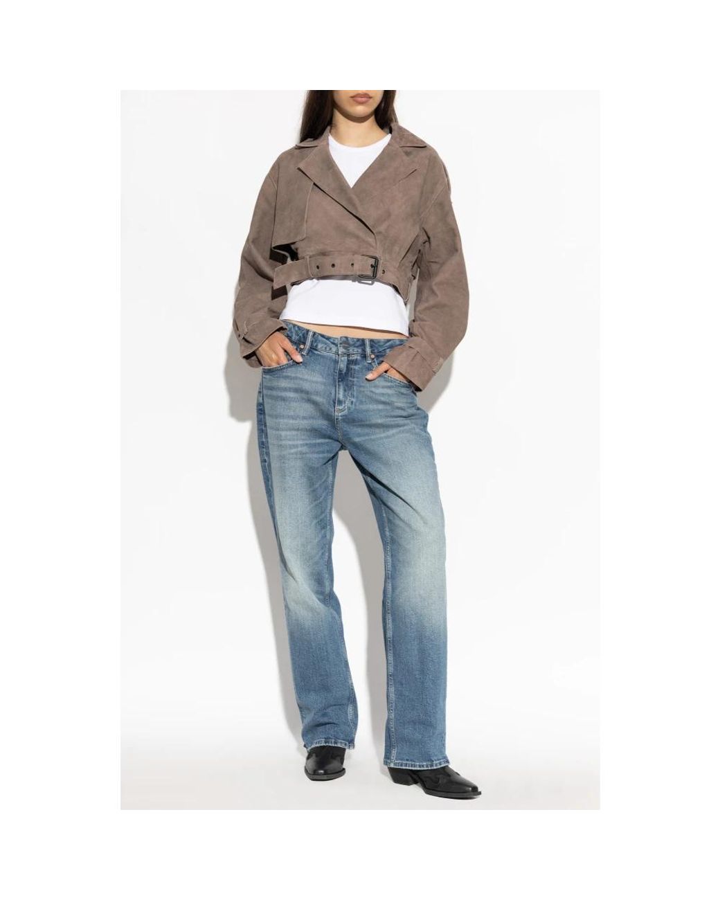 Leather Jackets AllSaints de color Brown