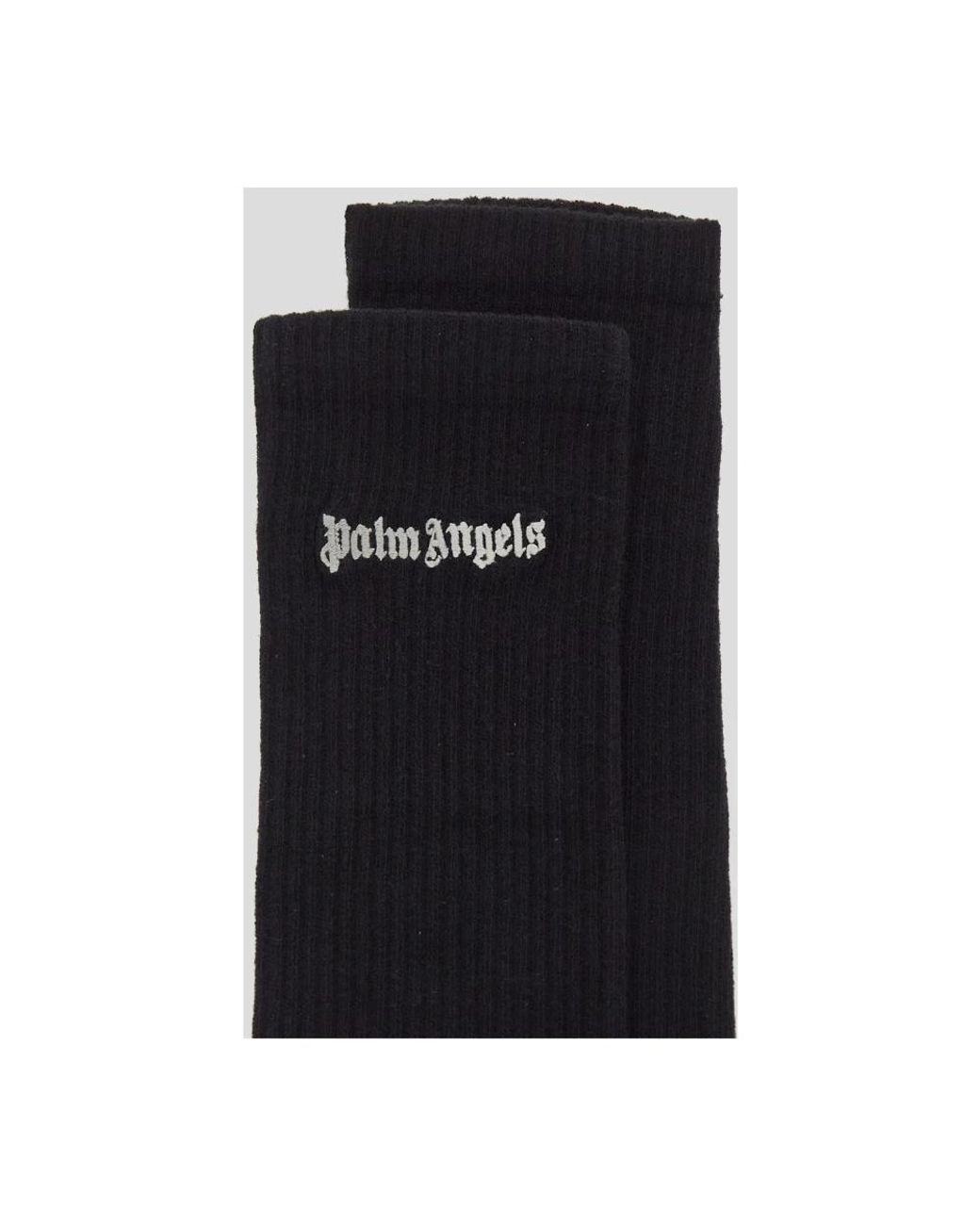 Palm Angels Black Socks for men