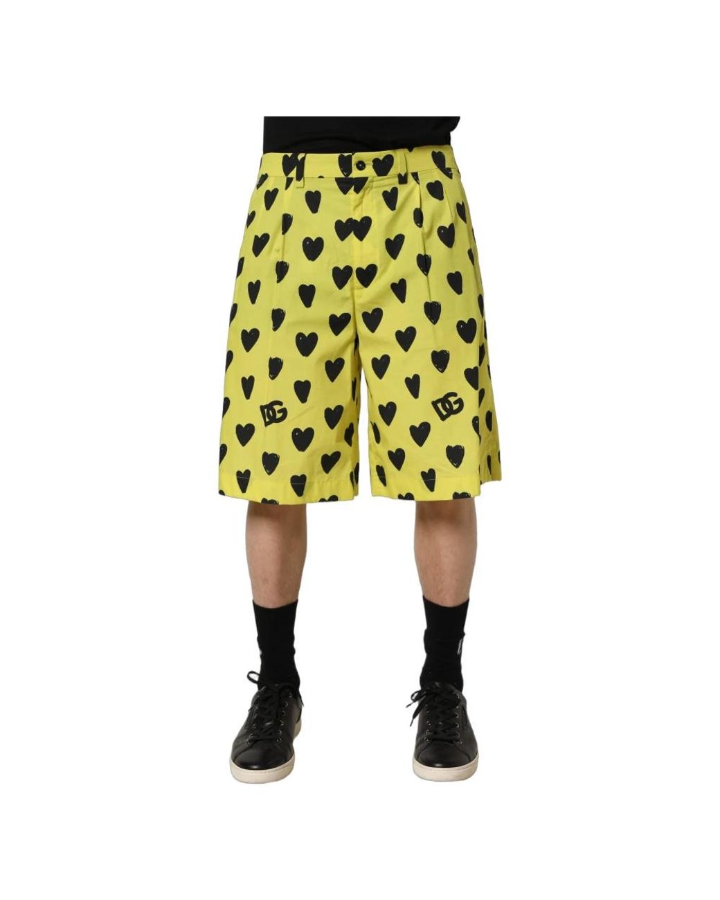 Dolce & Gabbana Yellow Long Shorts for men