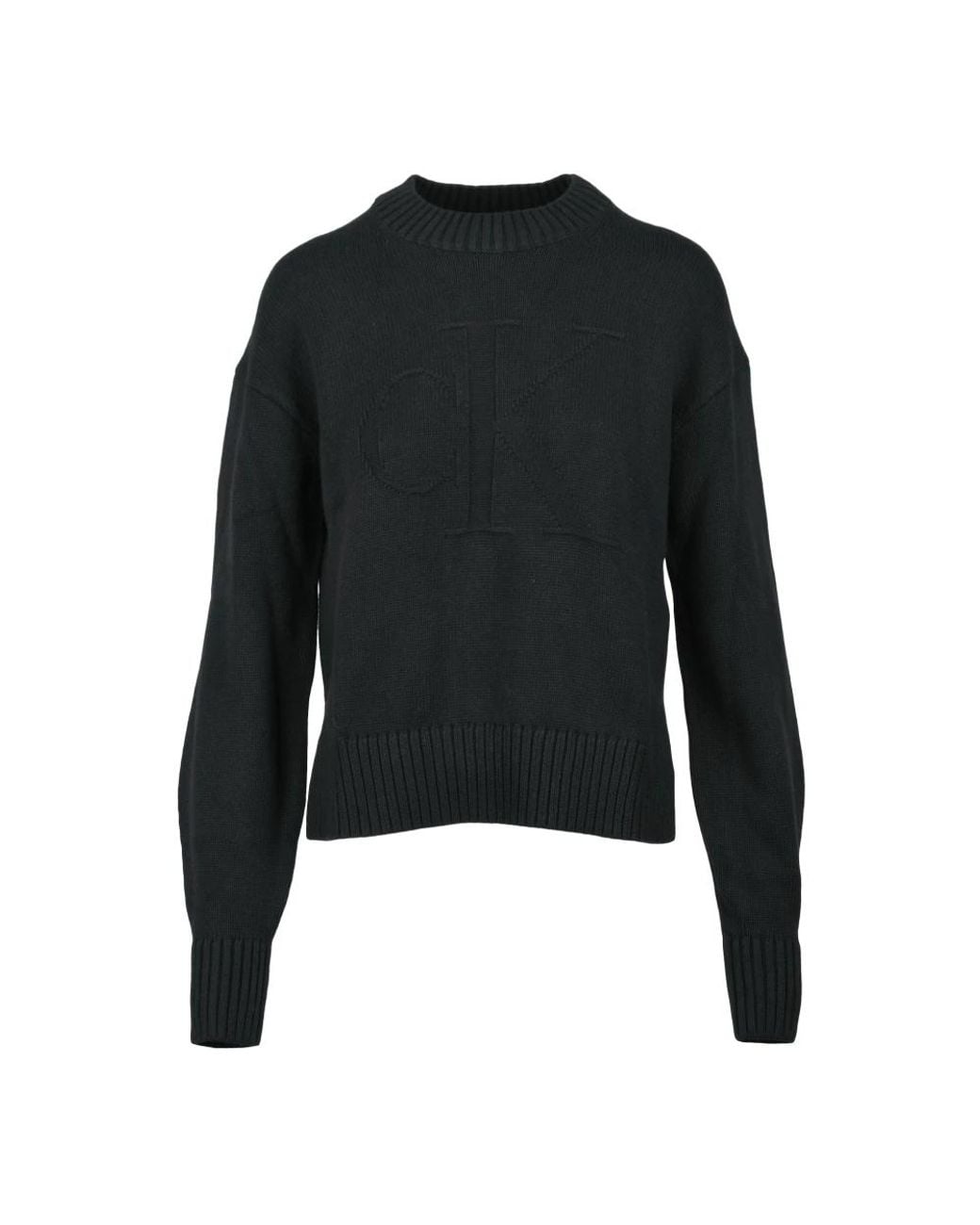 Calvin Klein Black Round-Neck Knitwear