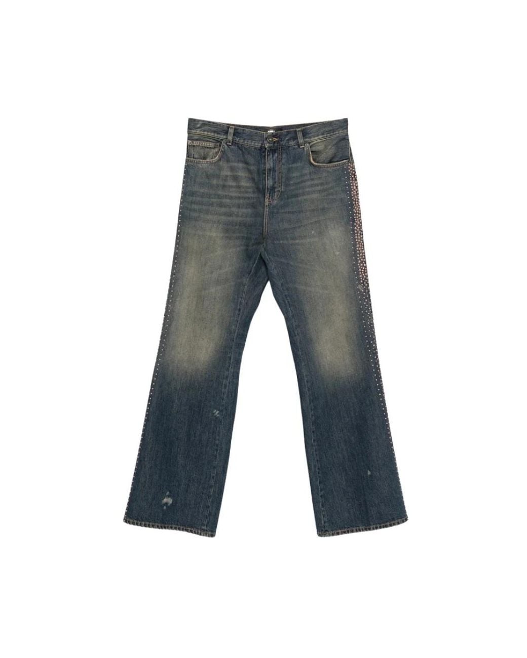 Amiri Gray Straight Fit Jeans for men