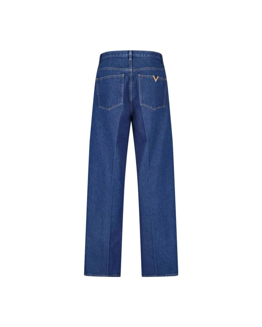 Valentino Blue Straight Fit Jeans for men