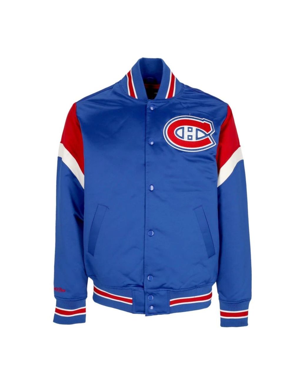 Mitchell & Ness Blue Bomber Jackets for men