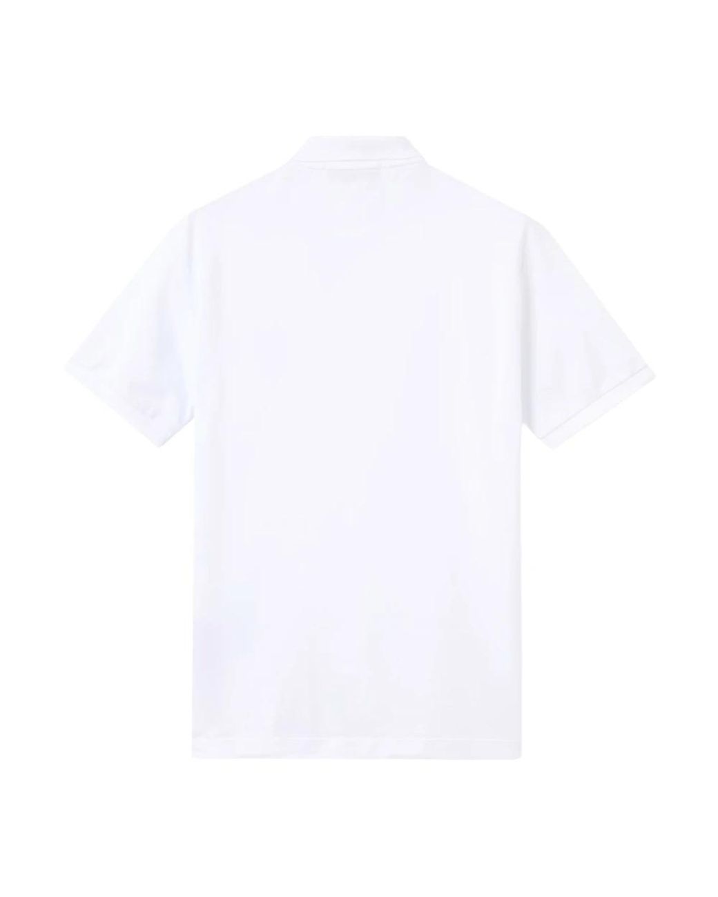 Stone Island White Polo Shirts for men