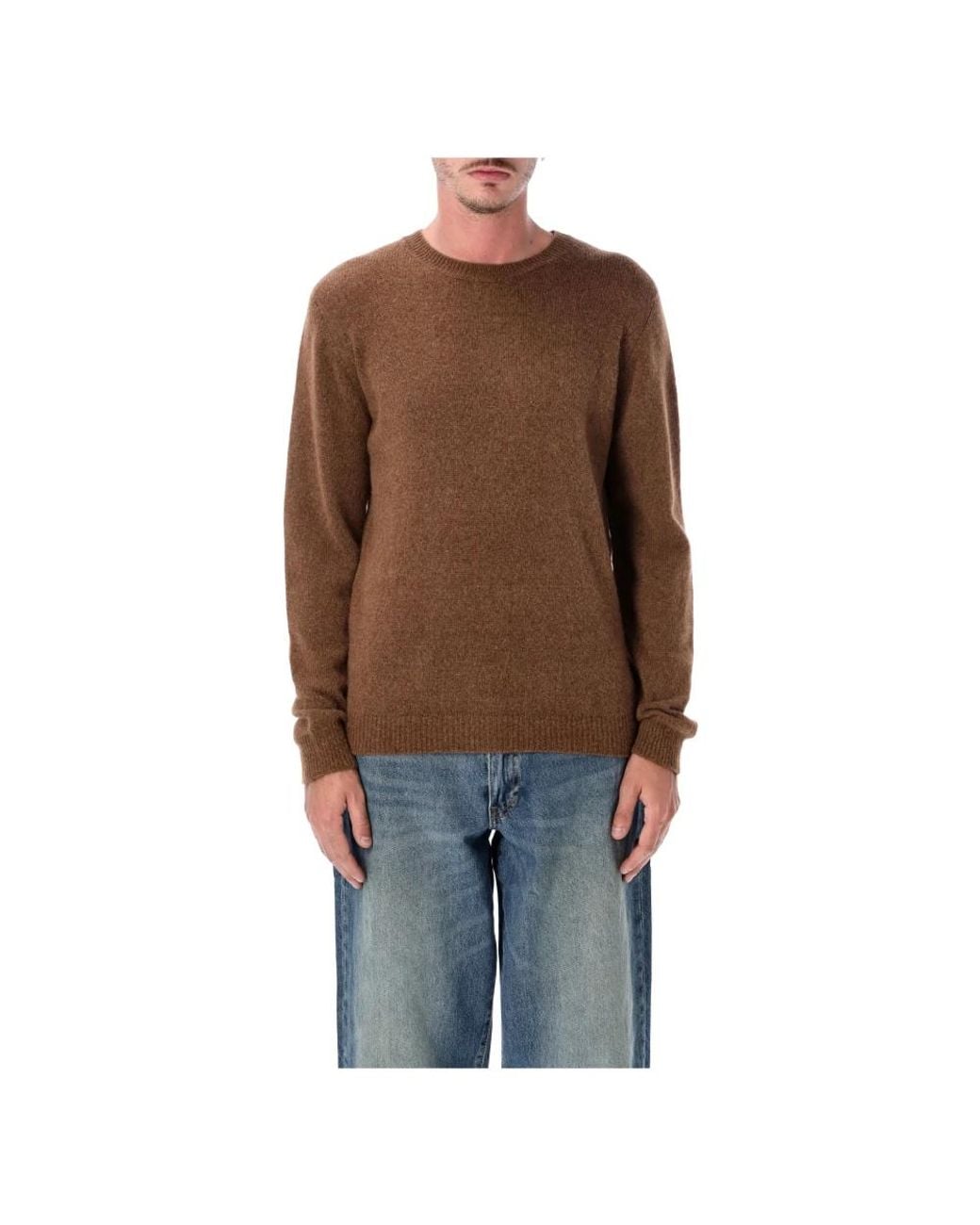Roberto Collina Brown Round-Neck Knitwear for men