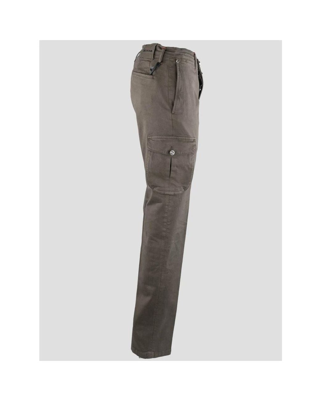 Kiton Gray Slim-Fit Trousers for men