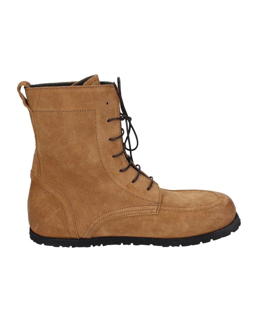 Moma Brown Lace-Up Boots
