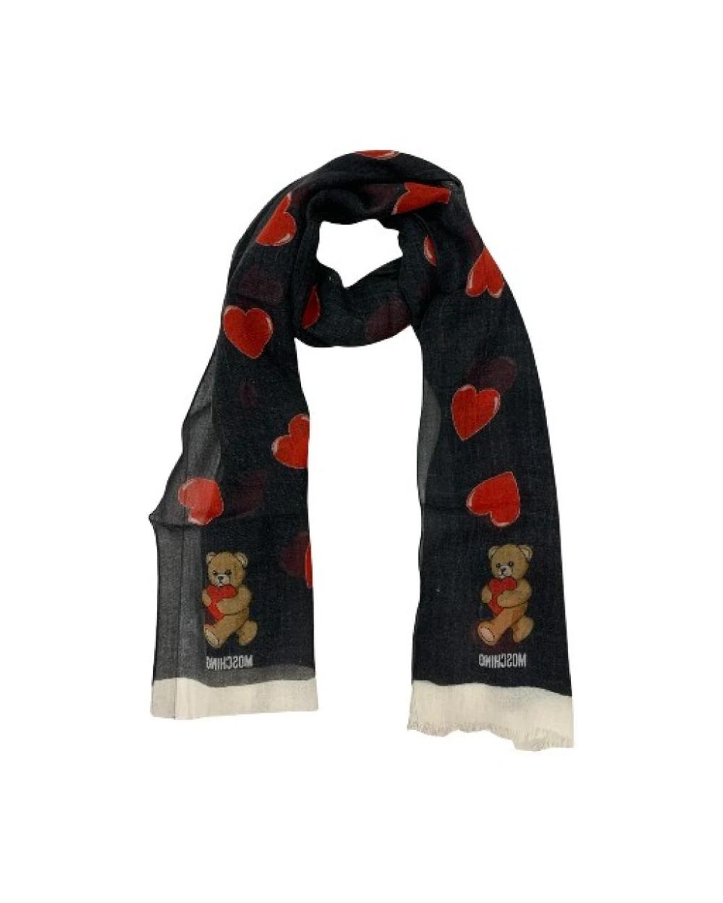 Moschino Black Winter Scarves