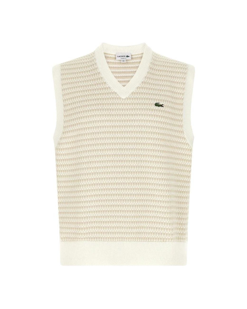 Lacoste Natural Sleeveless Jumpers for men
