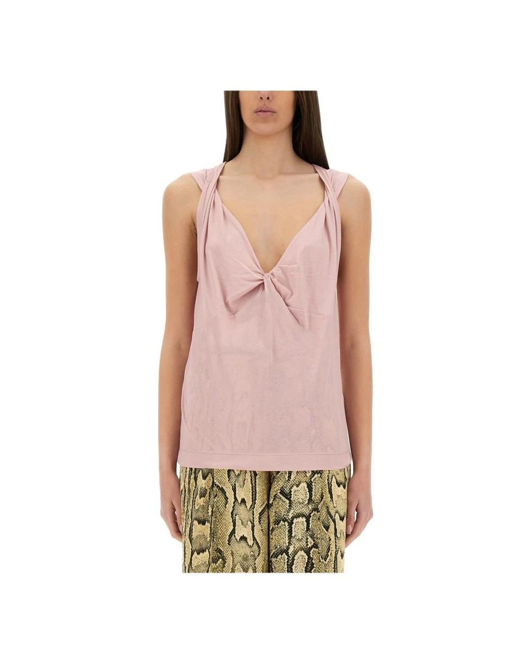 Dries Van Noten Pink Sleeveless Tops