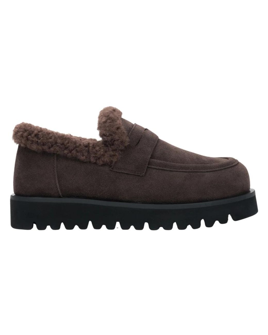 ESTRO Black Hohe Slipper Mit Fellfutter